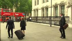 Businessman Charles Sharland and Alison Sharland Departing Court Separately News Clip