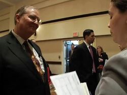 Profile of Job Fairs  Stock Footage