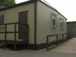 Porta cabin classrooms in school grounds News Clip