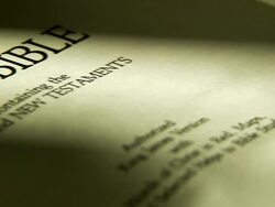 bible title page Stock Footage