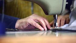 Sewing process. Stock Footage