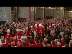 Pope leading procession before mass News Clip