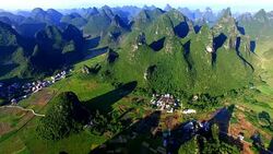 Aerial Guilin Stock Footage
