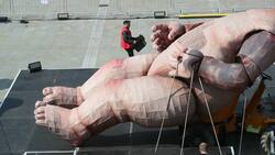Giant baby installed in Halifax ahead of Mind the Gap production News Clip