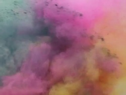 Boy playing holi festival Stock Footage