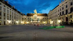 Time Lapse, Crowd waking at Hofburg Palace, Vienna Stock Footage