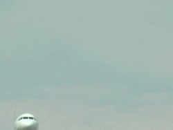 Airbus A320 Airplane Flyby - Closeup Stock Footage