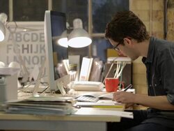 Creative professional at work Stock Footage