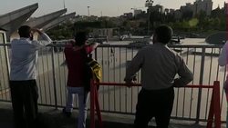 Teenage Skaters In A Tehran Skatepark News Clip