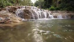 Water fall, Crane shot Stock Footage