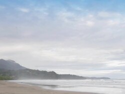Costa Rica Beach Pan Stock Footage