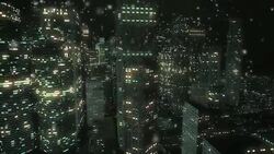 Winter Night View Stock Footage