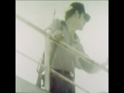 SYND 13 4 77 SOVIET SHIP VIOLATES US SHIPPING LAWS News Clip