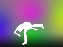 Dancers spinning over colorful background Stock Footage