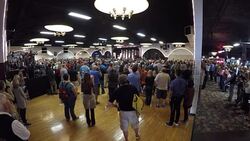 Wide Angle Of Entire Donald Trump Speech Showing Audience And Crowd Interactions And Reactions Pt.5 Stock Footage