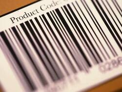 Bar code scan Stock Footage
