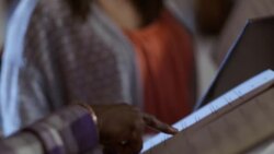 Young couple discusses menus at romantic dinner in restaurant Stock Footage