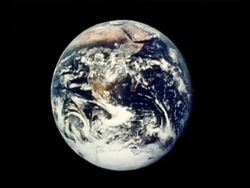 CU planet Earth from space, zoom out to WA Stock Footage