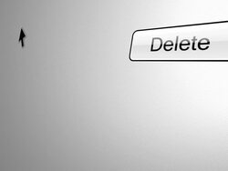 Delete Button Click Stock Footage