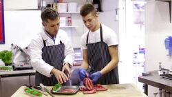 Sausage Arranging Stock Footage