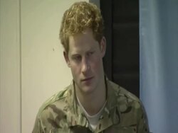 Prince Harry Presents RAF Commendations News Clip
