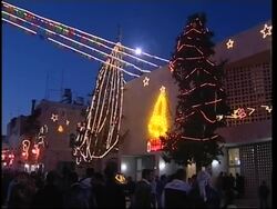 Christmas Eve in Bethlehem, Abbas arrives News Clip