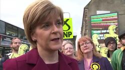 General Election 2015 - Nicola Sturgeon & SNP Launch New Poster News Clip