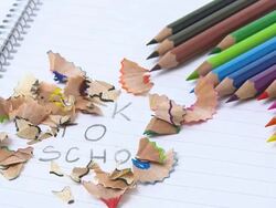 HD TIME LAPSE: Pencil Shavings Over Message Text Stock Footage