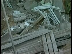 Interior ministry, school hit; Israeli cabinet meeting; tanks leaving News Clip