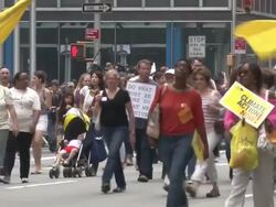 People's Climate March - NYC Stock Footage