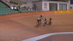 Cyclists Training at the National Cycling Centre in Manchester News Clip