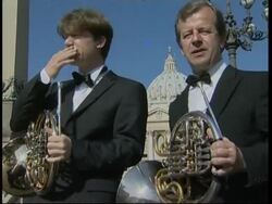 Gathering in Pope's home town, releasing balloons News Clip