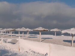 winter beach Stock Footage