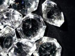 Diamonds flyover Stock Footage