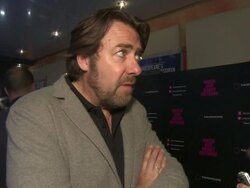 INTERVIEW - Johnathan Ross on being a fan of Joss Whedon at 'Much Ado About Nothing' Gala Screening at Apollo Piccadilly Circus on June 11, 2013 in London, England. Stock Footage