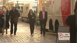 Willie Rennie arriving for Scottish Leaders Debate News Clip