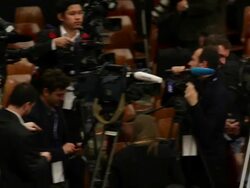 B-ROLL - Pope Francis Holds An Audience With Journalists And The Media at Hall Paul VI on March 16, 2013 in Vatican City, Vatican. (Footage by Giulio Origlia/Getty Images) Stock Footage