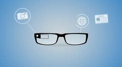 Smart glasses with applications Stock Footage