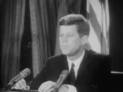 JFK Cuban Missile Crisis speech - Part 14 of 14 Stock Footage