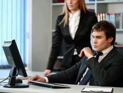 Teamwork in the office Stock Footage