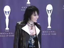 23rd Annual Rock and Roll Hall of Fame Induction Ceremony press room Stock Footage