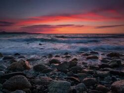 Dramatic Sunset Stock Footage