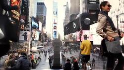 Time Square Cinemagraph Parallax HD1080 Stock Footage