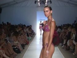 Models walk the runway at 6 Shore Road by Pooja - Mercedes-Benz Fashion Week Swim 2015 Stock Footage