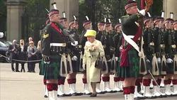 Queen Elizabeth II Takes Part in Ceremony of the Keys News Clip