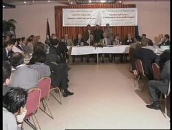 WEST BANK: ARAFAT SAYS NO PROGRESS MADE IN PEACE TALKS News Clip