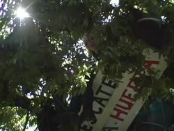 Campaign to Save a Farm by Rosanna Arquette and Daryl Hannah Stock Footage