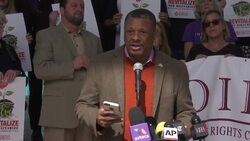 Activists say Trump not Welcome at Border News Clip