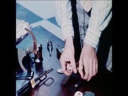 SYND 21-6-72 EXHIBITION OF BARBERS TOOLS News Clip