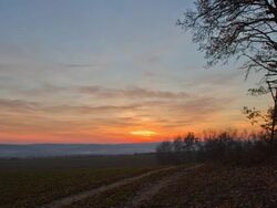 HD TIME-LAPSE: Landscape At Sunset Stock Footage